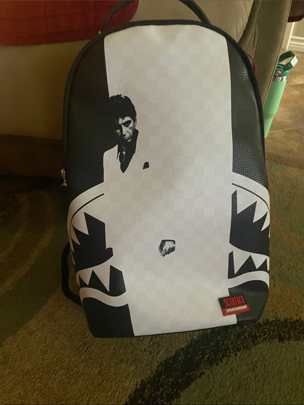 Sprayground Black & White Graphic Men's Backpack